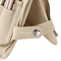 Sac de rangement pour pinceaux cosmétiques de grande capacité personnalisé Sac de pinceaux de maquillage avec compartiment debout
