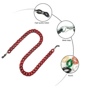 Porte-<span class=keywords><strong>lunettes</strong></span> au design <span class=keywords><strong>tendance</strong></span>, chaîne à <span class=keywords><strong>lunettes</strong></span> en acrylique <span class=keywords><strong>tendance</strong></span>, antidérapante, chaîne de collier multicolores pour <span class=keywords><strong>lunettes</strong></span> de soleil - Product Image 4