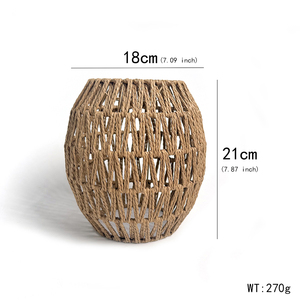 Usine directe tissé à la main papier corde <span class=keywords><strong>abat</strong></span>-<span class=keywords><strong>jour</strong></span> applique suspension lampe de table Boho petit fil d'osier traditionnel <span class=keywords><strong>chinois</strong></span> <span class=keywords><strong>abat</strong></span>-<span class=keywords><strong>jour</strong></span> - Product Image 2