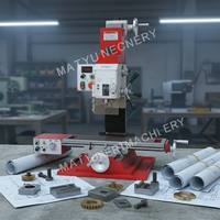 Machine de perçage et de fraisage verticale KY32V/KY32LV, broche ISO30/MT3, haute précision, facile à réparer, durable