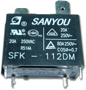SFK-112DM Power <b>Relay</b> 12VDC 20A 4 Pin SPST-NO PCB Mount for Air Conditioner Industrial Control - Product Image 5