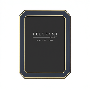 Beltrami Handmade Silver Plated Wood Photo <b>Frame</b> Rectangle Elegant Vertical Orientation Made Italy Embossed <b>Wall</b> Mount Argento - Product Image 2