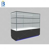 Vitrine de présentation en verre sur mesure avec éclairage LED, durable et étanche, vente directe d'usine pour les magasins de tabac