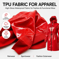 Tela Ligera, Transpirable e Impermeable con Revestimiento de TPU 150D, Color Personalizado, para Ropa Deportiva, Uso en Exteriores y Parques Acuáticos