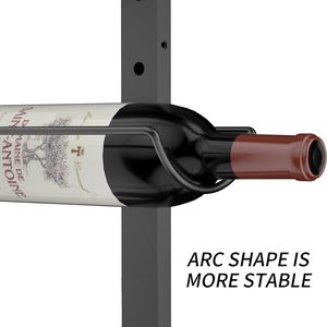 Casier à vin mural de 9 bouteilles, détachable, pour cuisine, salle à manger, bar, élégant - Product Image 4
