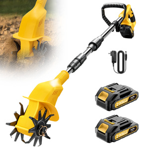 Motoculteur sans fil 9 pouces de large, motoculteur <span class=keywords><strong>électrique</strong></span> de jardin, mini-cultivateur <span class=keywords><strong>à</strong></span> <span class=keywords><strong>batterie</strong></span>, motoculteur rotatif portable pour jardin - Product Image 1