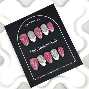 100% uñas portátiles hechas a mano de alta calidad con conchas talladas en 3D nuevos parches de decoración de uñas oceánicas sirena desmontable falso - Product Image 4
