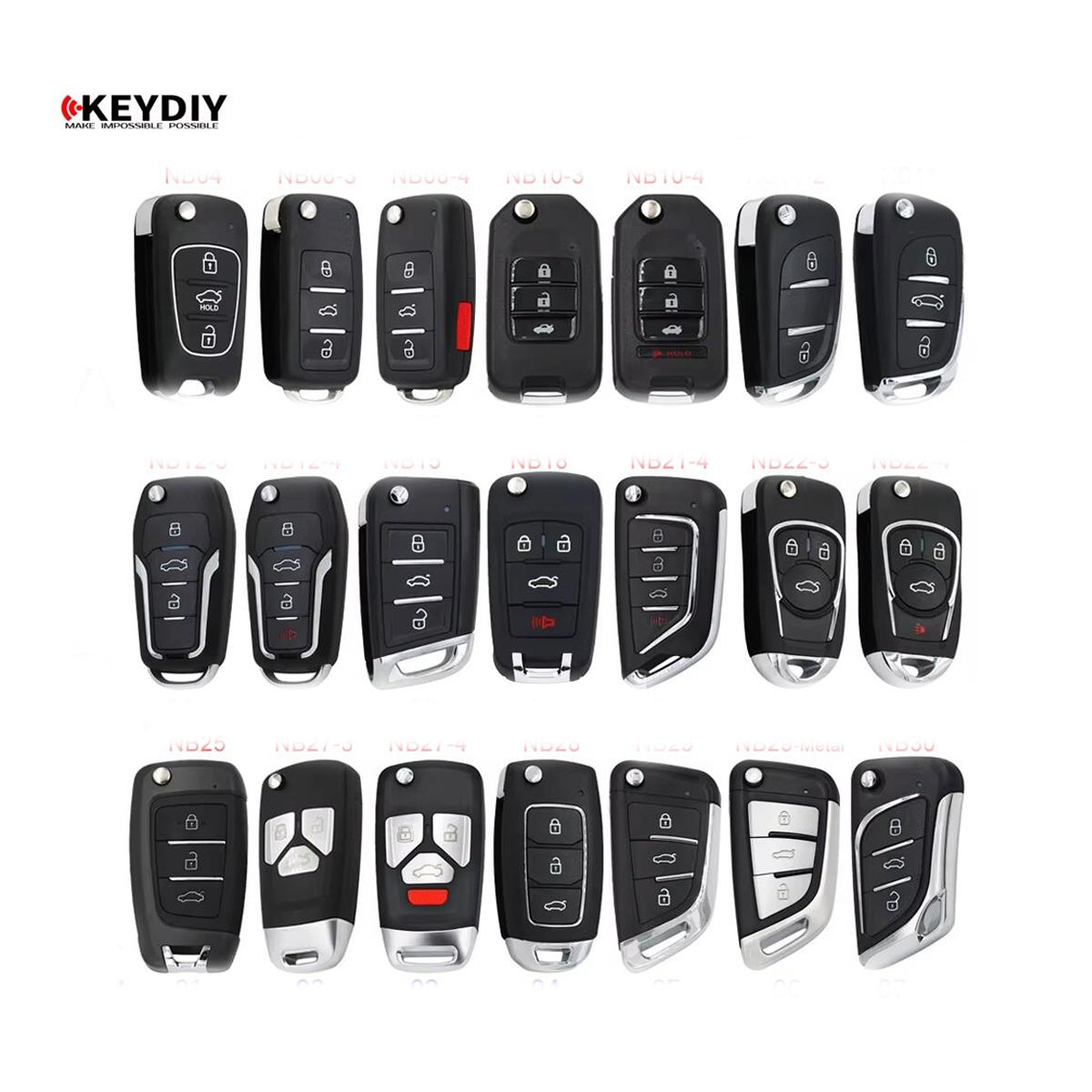 KEYDIY NB <strong>Universal</strong> Blank <strong>Remote</strong> Car Key 04/0810/11/12/15/18/21/22/25/27 28 29 30 for KD MINI Generator/KD-X2 Machine