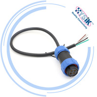 Connecteur étanche IP68 WEIPU série SP21, connecteur mâle/femelle 4 broches SP2110/S4, SP2111/P4, câble en ligne