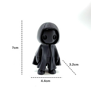 ของเล่นการ์ตูนรูปผีดำฮาโลวีนแบบพิมพ์ 3 มิติ ข้อต่อขยับได้ วัสดุ PVC ของขวัญตกแต่งใหม่ - Product Image 3