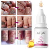 Rtopr 10ml Huile Essentielle de Gingembre pour Ongles des Mains et des Pieds, Sérum Adoucissant, Réparateur, Fortifiant, Anti-Fongique et Anti-Griseauté