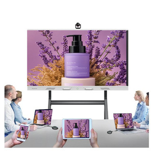 Papan pertemuan pintar interaktif OPS Android 4K, Monitor layar sentuh Panel papan tulis interaktif - Product Image 3