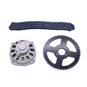 Ensemble de pignons de moto, <span class=keywords><strong>kit</strong></span> de chaîne et de pignon de vélo de sable tout-terrain, modification de mini vélo 49CC, pignon arrière robuste - Product Image 2