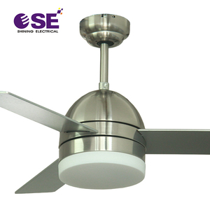 Ventilador colgante pequeño de <span class=keywords><strong>Malta</strong></span> de 42 pulgadas, madera contrachapada de techo recto, 3 aspas, pintura plateada, Motor eléctrico de CA mecánico para hogares - Product Image 2