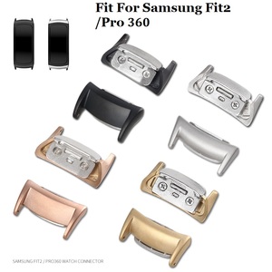 Connecteur de bracelet de montre en acier inoxydable de 18mm pour <span class=keywords><strong>Samsung</strong></span> <span class=keywords><strong>Gear</strong></span> <span class=keywords><strong>Fit2</strong></span> SM-R360 - Product Image 2