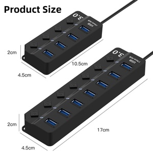 Chất Lượng Cao 7 Trong 1USB C Hub Loại C Đầu Đọc Thẻ USB Một Để USB 3.0 Docking Station Với Điện Sạc 5Gbps Truyền Dữ Liệu Cho PC - Product Image 2