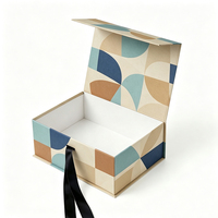 Boîte cadeau magnétique écologique personnalisée avec matériaux recyclés, revêtement UV, doublure en éponge pour l'emballage de produits de luxe haut de gamme