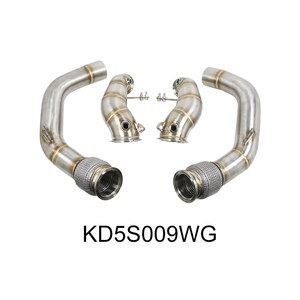 Para <span class=keywords><strong>BMW</strong></span> 2018+ F90 G90 <span class=keywords><strong>M5</strong></span> F92 M8 S63 4.4L <span class=keywords><strong>V8</strong></span> Tubo de Bajada de Escape de Competición con Sistema de Admisión de Aire Frío de Montaje Frontal - Product Image 5