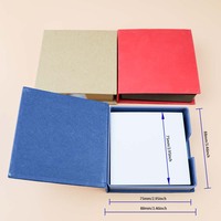 Porte-documents promotionnels carrés pour bureau, maison et étudiants, blocs-notes avec logo