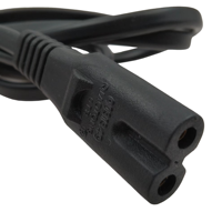 Câble d'alimentation IEC C14 mâle vers IEC C7, 2x0,75 mm² H03VVH2-F, 250 V 2,5 A, adaptateur secteur pour moniteur UPS