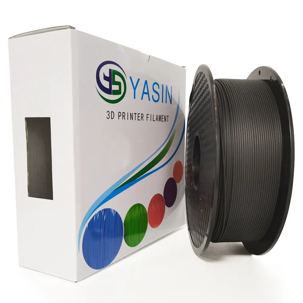 Carbon fiber filament 1.75 Nylon PA 3d printer filament Black PA-CF filament Carbon fiber reinforced PC PETG PLA ABS