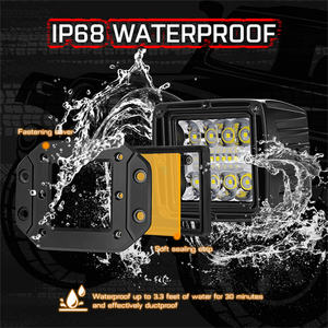 4.7 pouces 84W blanc ambre Combo LED éclairage auxiliaire tout-terrain assemblage conduite <span class=keywords><strong>feux</strong></span> de travail - Product Image 6