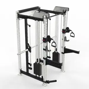 Profession elle Fabrik Kommerzielle Multifunktions-Smith-Fitness gerät Gewichtheben Smith Machine Functional Trainer Combo