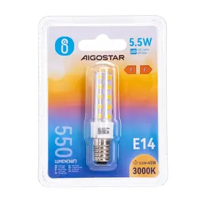 Lampe LED E14 5,5W, 500 lumens, 3000K, économie d'énergie, idéale pour créer une ambiance dans les foyers et les bureaux. - Product Image 2