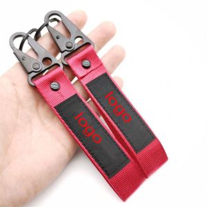 พวงกุญแจเชือกถักโลโก้รถแบบกำหนดเองได้สายคล้องพวงกุญแจสำหรับปีนเขาพิมพ์ลายหน้าจอแบบกำหนดเอง - Product Image 2
