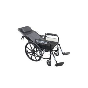 Vendite dirette della fabbrica pieghevole Flip bracciolo sedia a rotelle manuale con pneumatici pieni, adatto per gli ospedali - Product Image 6