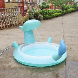 Production en usine PVC gonflable hippopotame arroseur piscine extérieure enfants jouer <span class=keywords><strong>fontaine</strong></span> d'eau avec boule océanique pour les enfants - Product Image 6