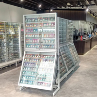Vitrine de Présentation de Cartes de Prix de Détail PSAs TCG, Présentoir Métallique Repositionnable, Support d'Affichage de Cartes, Vitrine Simple Face