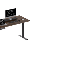 Table de bureau électrique à hauteur réglable moderne à double moteur, 720 mm-1200 mm, capacité de charge 120 kg, en métal