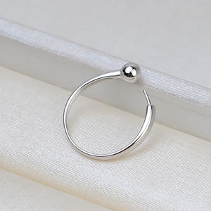 Anillo Abierto Ajustable Wenchi S925 de Plata para Joyería DIY con Perlas, Modelo 16684 para Niñas, Ideal para Actividades de Baile - Product Image 4