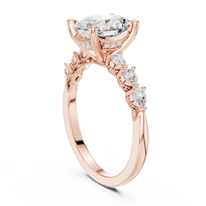 Fine Jewelry Lab Grown Oval Cut <b>Diamond</b> <b>Ring</b> for Women in 10Kt 14Kt 18Kt 22Kt IGI Certified Elegant Everyday & Special Occasion - Product Image 1