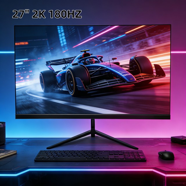 Wholesale Cheap 27 Inch Gaming Monitor 2K 180Hz 1ms 2560x1440 IPS Curved Freesync Premium for Gaming