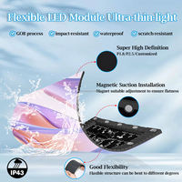 Écran LED flexible et pliable P1.86 pour cabine DJ, discothèque, exposition, salon professionnel, mur vidéo