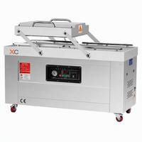 Machine de mise sous vide électrique à double chambre Xicang XC-500, en acier inoxydable épaissi, avec double pompe, pour l'emballage des produits