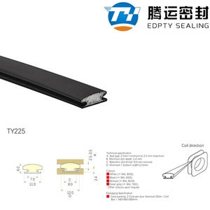 UV bảo vệ cao su con dấu Dải cạnh Gasket cho khung cửa sổ và cửa dưới tùy chỉnh dịch vụ cắt - Product Image 2