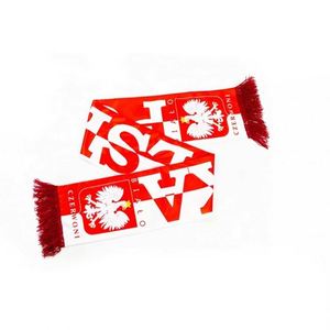 Écharpe de supporter de football personnalisée avec logo du club, en polyester tricoté, pas cher - Product Image 2