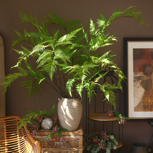 Plantas Artificiales de Helecho Yihua Floral Art, Flores de Seda con Hojas Grandes y Pequeñas, Decoración Verde para Interiores - Product Image 3