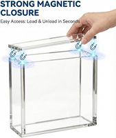 Boîtier de protection en acrylique pour boîte de boosters de collection, 8+5mm extra épais, résistant aux UV, anti-poussière, transparent comme du cristal, pour 12 boîtes