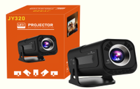 Projecteur intelligent LCD 4K à mise au point électrique, haut-parleur intégré, Android 13, 180 ANSI, double fonction Home Cinéma et extérieur, portable, 2 Go de RAM, HY320