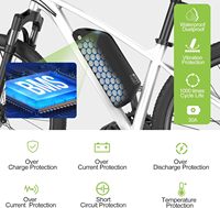 بطارية دراجة كهربائية 52 فولت 20 أمبير ساعة من نوع Downtube Shark، بطارية ليثيوم 21700 مع نظام إدارة البطارية 30 أمبير، مناسبة لمحركات BAFANG/AW/Voilamart بقوة 0-1500 واط، طراز Bixell BL-SHA مع ضمان لمدة 18 شهرًا.