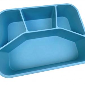 Lonchera Clásica Multiusos de Silicona con Compartimentos, Bandeja de Almacenamiento, Contenedor de Alimentos a Prueba de Fugas, Lonchera Bento Plegable - Product Image 4