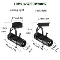 Spot LED moderne 10W 12W 15W 20W COB monté en surface pour bars, restaurants, magasins, piste LED réglable projecteur de plafond