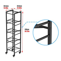 Porte-bouteilles d'eau seau robuste personnalisé à 5 niveaux Support de rangement détachable de 5 gallons avec fonctions d'affichage