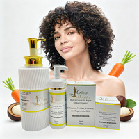 Ensemble de soins de la peau au glutathion avec logo personnalisé, crème anti-âge pour le visage, sérum éclaircissant, lotion pour le corps, ensemble complet de soins de la peau