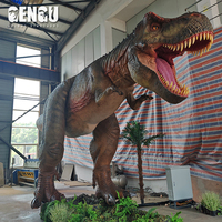 GENGU 10M T-rex Modèle de dinosaure animatronique, nouvelle technologie de haute simulation, statue de dinosaure grandeur nature personnalisée pour parc à thème