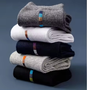 Classical Casual Tube Custom Logo <b>Socks</b> Cotton Business Crew <b>Socks</b> Men Wholesale <b>Black</b> Gray High Quality - Product Image 5